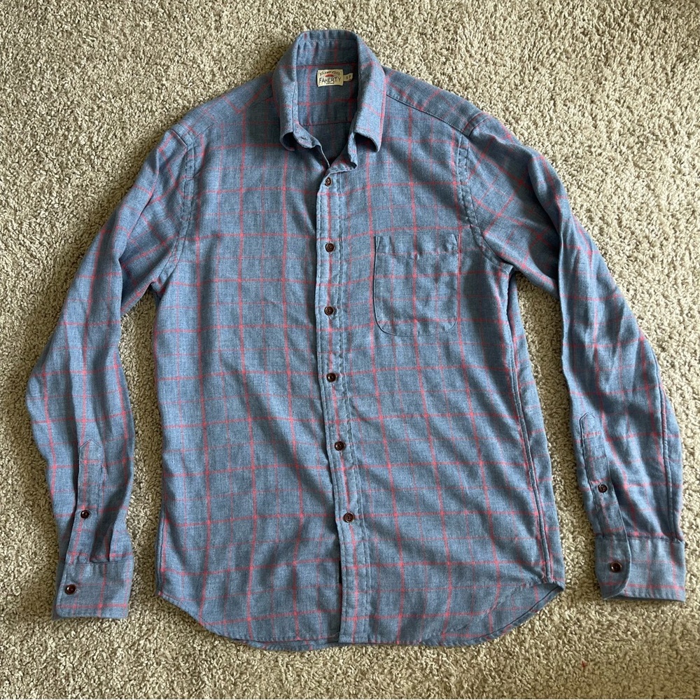 Faherty Button Down Long Sleeve Checkered Shirt - image 2
